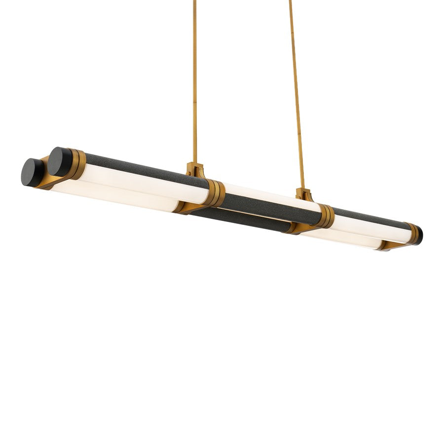 Modern Forms Catania 48" LED Lin Pendant/2700K, BS/BR/BK/WH - PD-6548-27-BV-AB
