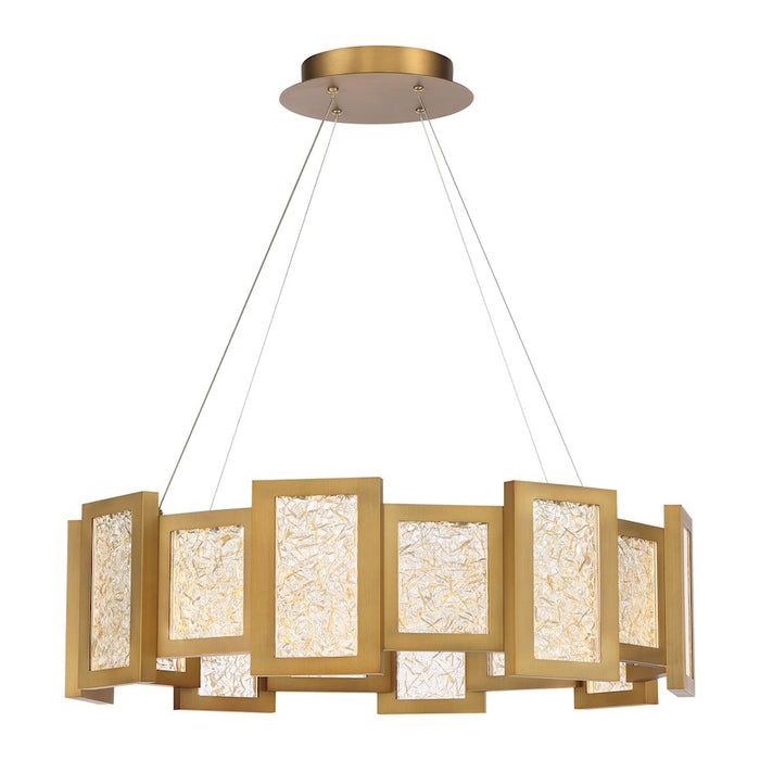 Modern Forms Fury 16Lt 28" LED Round Chandelier/3000K, Brass