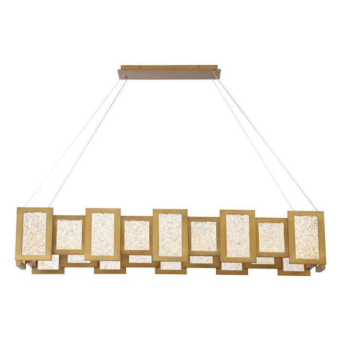 Modern Forms Fury 24Lt 48" LED Rectangular Chandelier/3000K, Brass