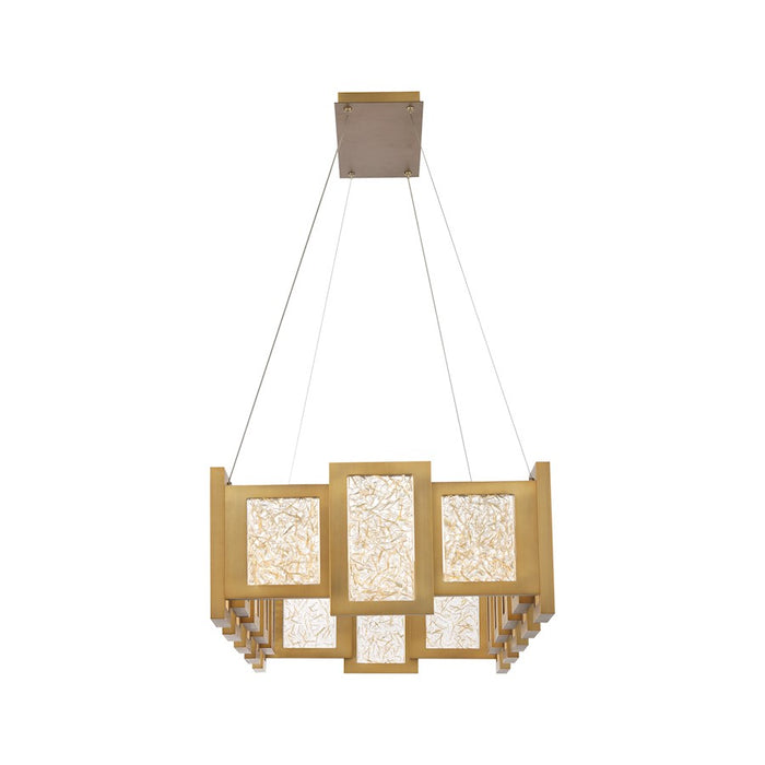 Modern Forms Fury 24Lt 48" LED Rectangular Chandelier/3000K, Brass