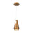 Modern Forms Ingot 1 Light 10" LED Mini Pendant/3000K, Aged Brass - PD-66110-AB