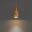 Modern Forms Ingot 1 Light 10" LED Mini Pendant/3000K, Aged Brass