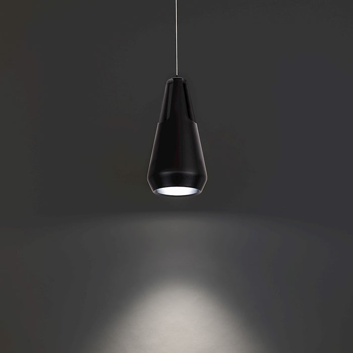 Modern Forms Ingot 1 Light 10" LED Mini Pendant/3000K, Black