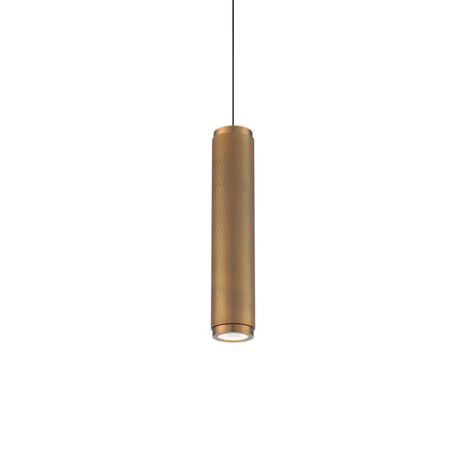 Modern Forms Burning Man 1Lt 14" LED Mini Pendant/3000K, Brass - PD-67014-AB