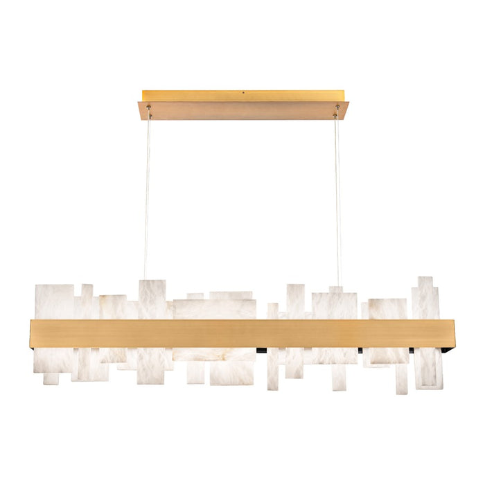 Modern Forms Acropolis 46" LED Linear Chandelier/3000K, BS/Alabast