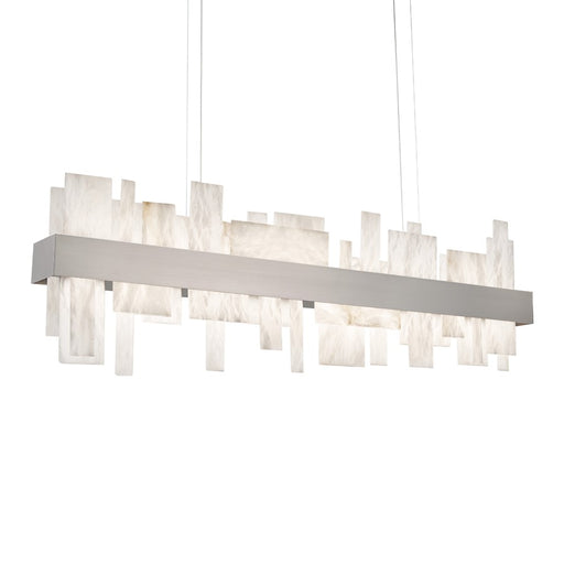 Modern Forms Acropolis 46" LED Linear Chandelier/3000K, NK/Alabast - PD-68146-BN