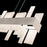 Modern Forms Acropolis 46" LED Linear Chandelier/3000K, NK/Alabast