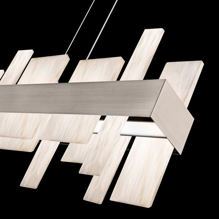 Modern Forms Acropolis 46" LED Linear Chandelier/3000K, NK/Alabast