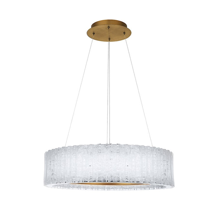 Modern Forms Rhiannon 1Lt 28" LED RD Chandelier/3000K , BS/Crystal