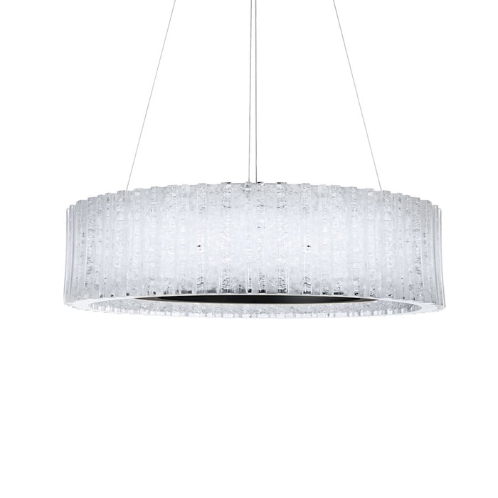 Modern Forms Rhiannon 1Lt 28" LED RD Chandelier/3000K, BK/Crystal