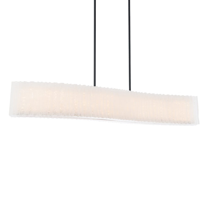 Modern Forms Rhiannon 48" LED Linear Chandelier/3000K/Crystal, BK - PD-70148-BK