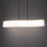 Modern Forms Rhiannon 48" LED Linear Chandelier/3000K/Crystal, BK