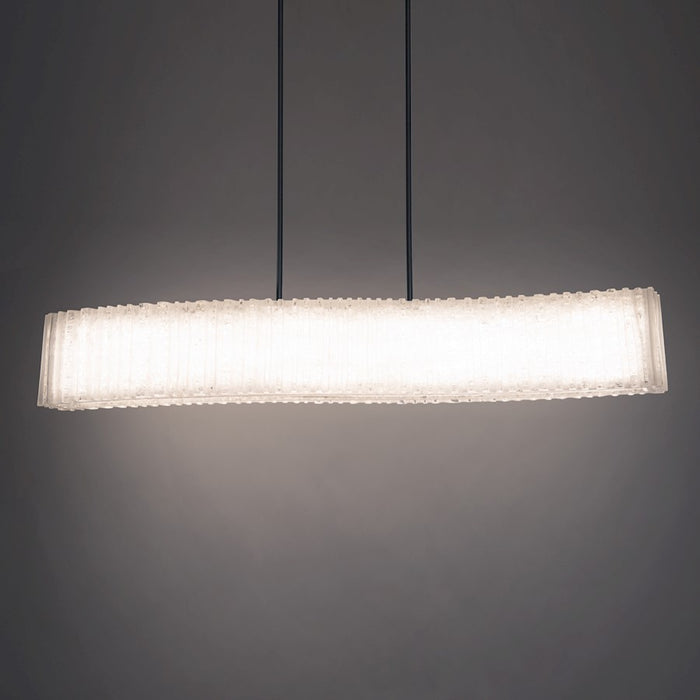 Modern Forms Rhiannon 48" LED Linear Chandelier/3000K/Crystal, BK