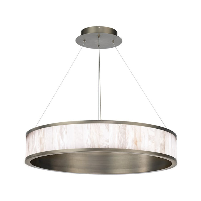 Modern Forms Coliseo 28" LED RD Chandelier/3000K , NK/Alabaster