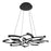 Modern Forms Bloom 1Lt 32" Articulating Chandelier/3000K, Black - PD-73032-BK