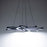 Modern Forms Bloom 1Lt 32" Articulating Chandelier/3000K, Black