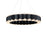 Modern Forms Dolman 48Lt 5" LED Pendant, Black/Frosted - PD-73528-BK