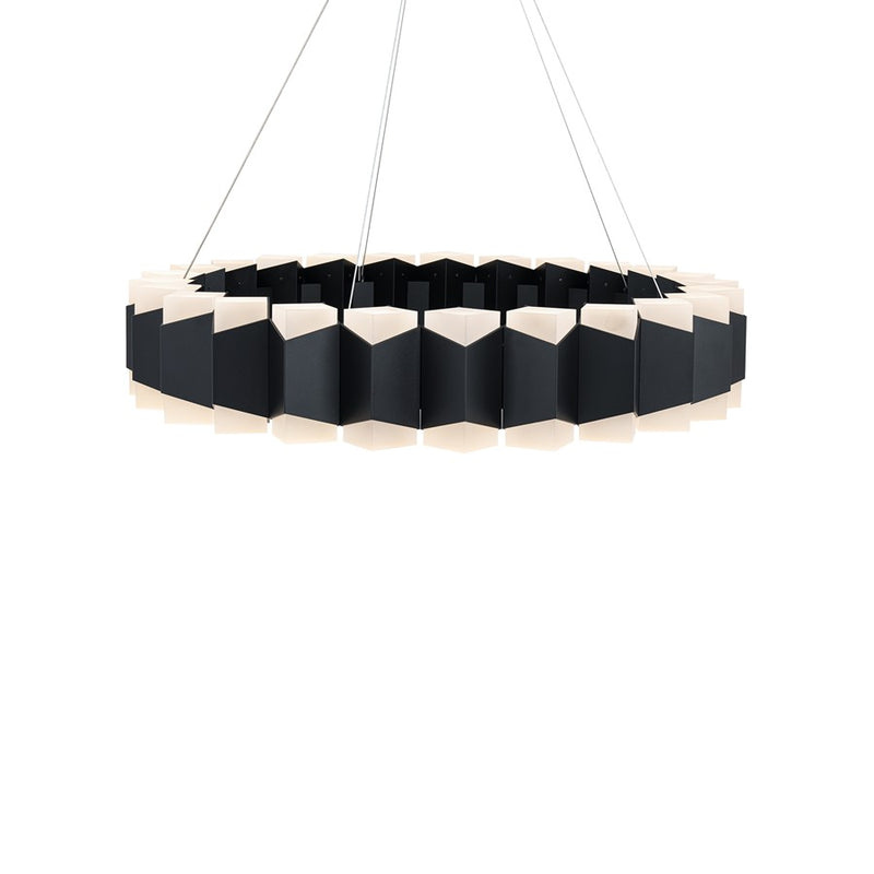 Modern Forms Dolman 48Lt 5" LED Pendant, Black/Frosted