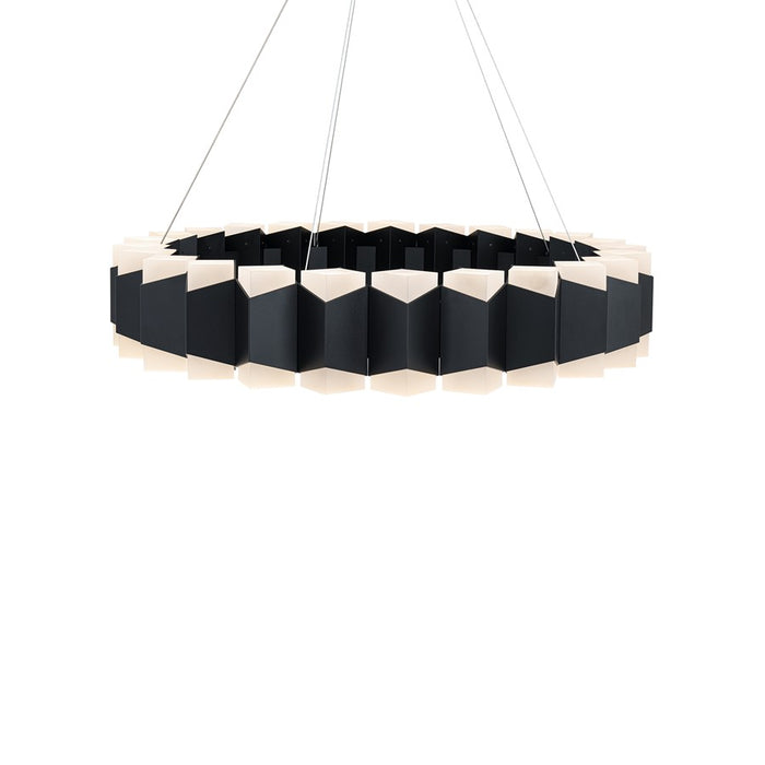 Modern Forms Dolman 48Lt 5" LED Pendant, Black/Frosted