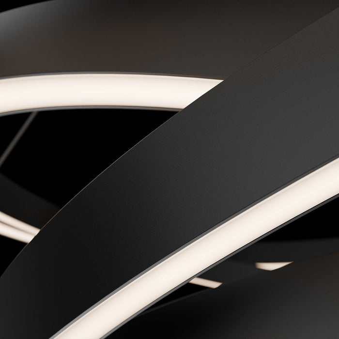 Modern Forms Storm Chaser 1Lt 35" LED Pendant, Black/White