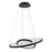 Modern Forms Jupiter 2 Light 27" LED Chandelier/3000K, Black - PD-75027-BK