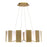 Modern Forms Chronos 12 light 34" LED Chandelier/3000K, Aged Brass