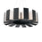 Modern Forms Chronos 12 light 34" LED Chandelier/3000K, Black - PD-75934-BK