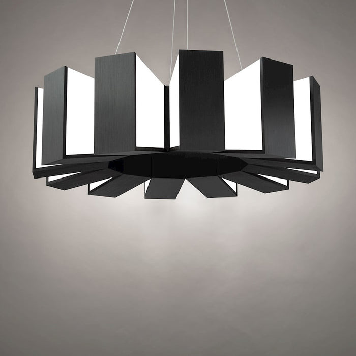 Modern Forms Chronos 12 light 34" LED Chandelier/3000K, Black