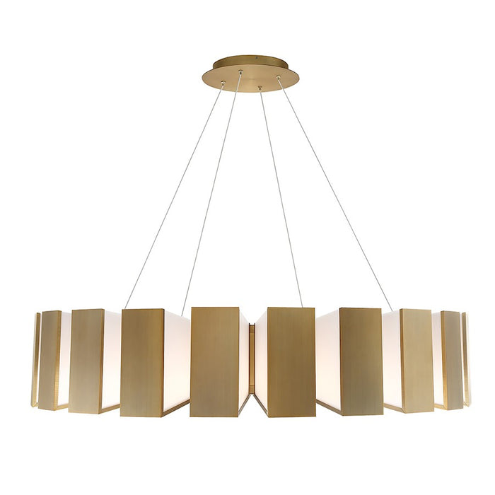 Modern Forms Chronos 22 light 50" LED Chandelier/3000K, Aged Brass