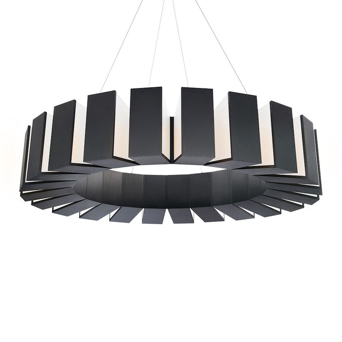 Modern Forms Chronos 22 light 50" LED Chandelier/3000K, Black - PD-75950-BK