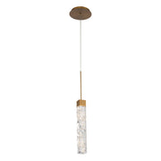 Modern Forms Minx 1 Light 13" LED Mini Pendant/3000K, Aged Brass - PD-78013-AB