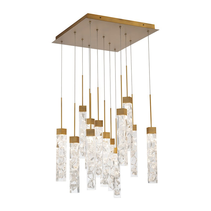 Modern Forms Minx 13Lt 20" LED Square Pendant/3000K, Brass