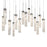 Modern Forms Minx 14Lt 40" LED Linear Pendant/3000K, Nickel - PD-78014L-AN