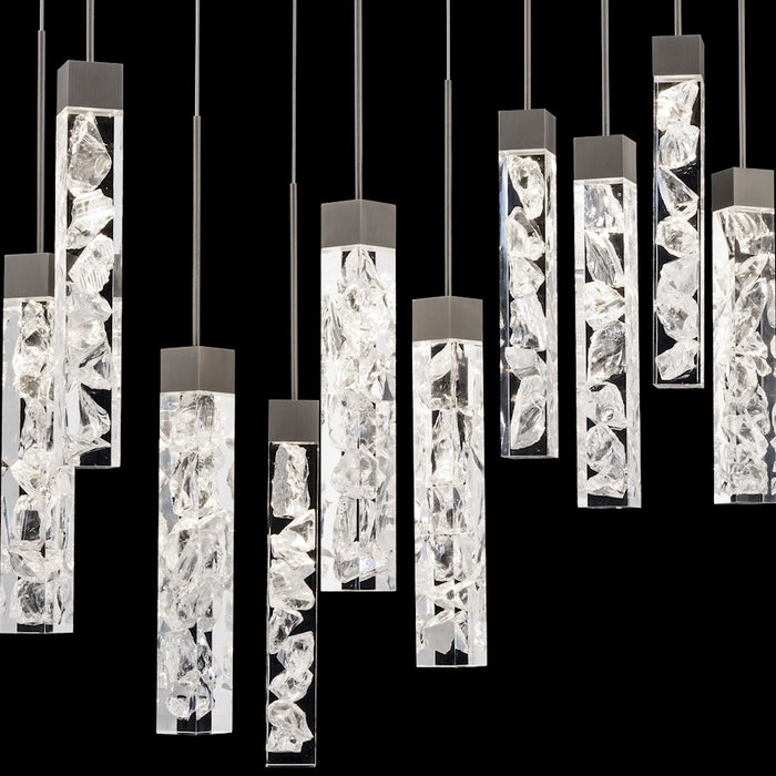 Modern Forms Minx 14Lt 40" LED Linear Pendant/3000K, Nickel