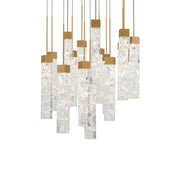 Modern Forms Minx 15Lt 23" LED Round Pendant/3000K, Brass - PD-78015R-AB