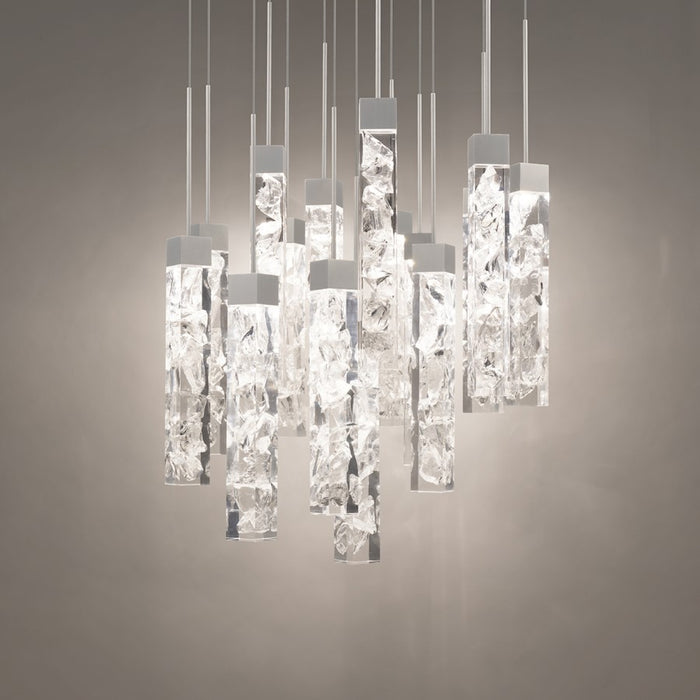 Modern Forms Minx 15Lt 23" LED Round Pendant/3000K, Nickel