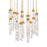 Modern Forms Minx 21Lt 26" LED Round Pendant/3000K, Brass - PD-78021R-AB