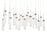 Modern Forms Minx 23Lt 54" LED Linear Pendant/3000K, Nickel - PD-78023L-AN