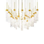 Modern Forms Minx 41Lt 36" LED Square Pendant/3000K, Brass - PD-78041S-AB