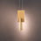 Modern Forms Amari 1 Light 5" LED Mini Pendant/3000K, Aged Brass