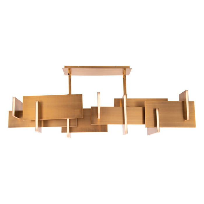 Modern Forms Amari 1Lt 58" LED Linear Chandelier/3000K, Brass