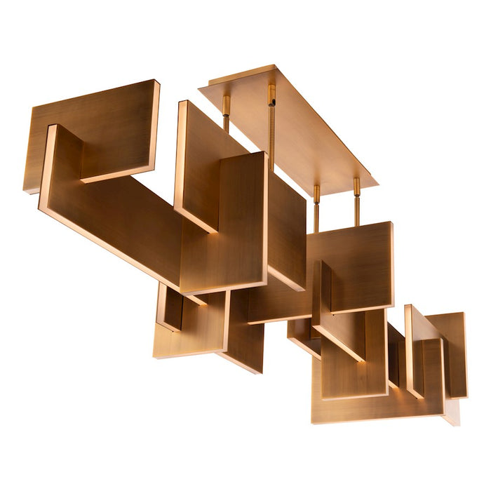 Modern Forms Amari 1Lt 58" LED Linear Chandelier/3000K, Brass