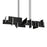 Modern Forms Amari 1 Light 58" LED Linear Chandelier/3000K, Black - PD-79058-BK