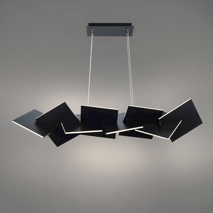 Modern Forms Konstrukt 1Lt 48" LED Linear Chandelier/3000K, Black