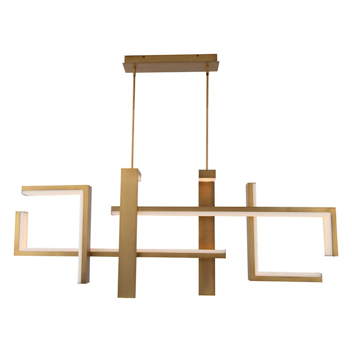 Modern Forms Jackal 1Lt 56" LED Linear Chandelier/3000K, Brass