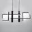 Modern Forms Jackal 1Lt 56" LED Linear Chandelier/3000K, Black