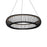 Modern Forms Lute 1Lt 28" LED Pendant/3500K, Black/Frosted - PD-80528-35-BK