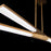 Modern Forms Minx 48" LED 2 light Pendant/3000K, Aged Brass