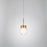 Modern Forms Double Bubble 1Lt 6" LED Pendant/3000K, Brass