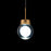 Modern Forms Double Bubble 1Lt 6" LED Pendant/3000K, Brass